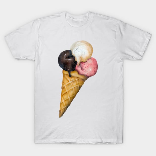 Retro Ice Cream Sign T-Shirt by mrdoomits